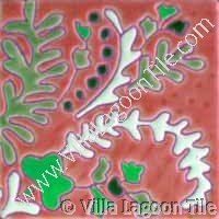Fushia colored tile
