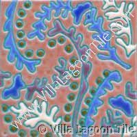 Batik resist tiles