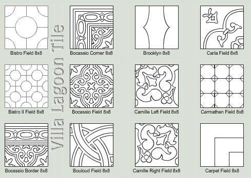 Cement mission tile