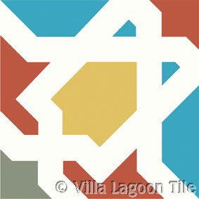 Moroccan cement tile