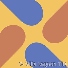 Petals cement tile
