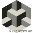 Escher cement tile design