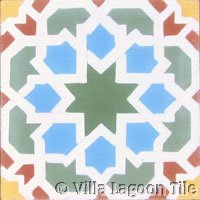 Moroccan tile floor tile