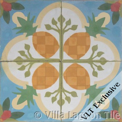 Fruit floor tile design