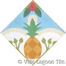 Pineapple cement tile design