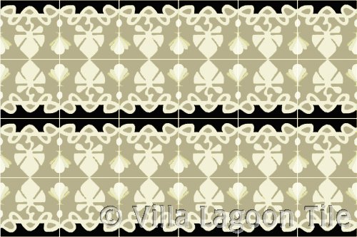 antique striped tile flooring