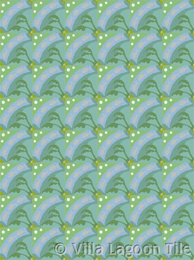 Pescado Caribbean Tile Floor No Rotation Pattern