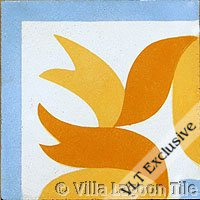 Concrete tile corner