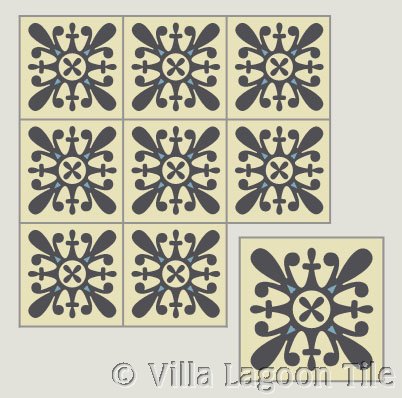 Encaustic cement mosaico for GB
