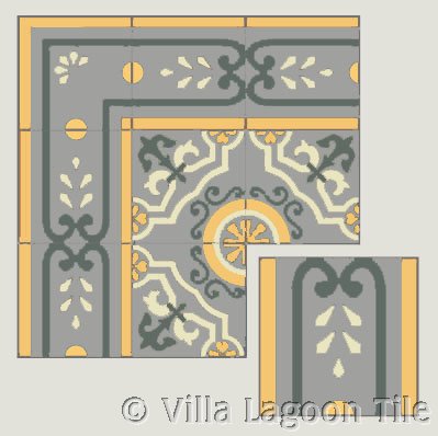 Bordered tile flooring for Britian
