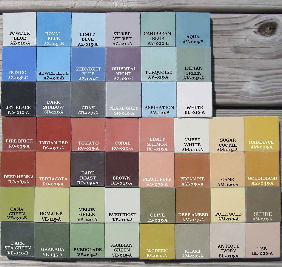 Caribbean cement tile color and Cuban Heritage Tile Colors