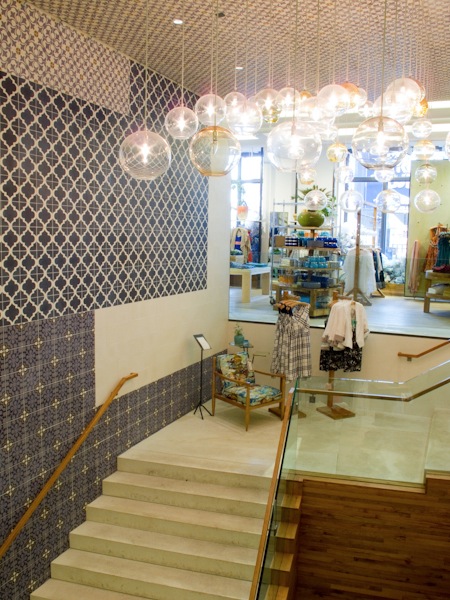Anthropologie store cement tile 
