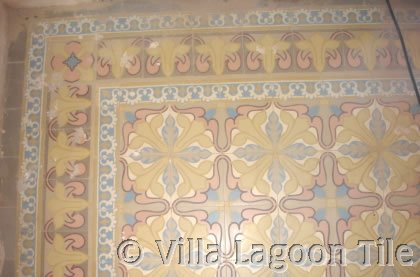 Antique French floor tile