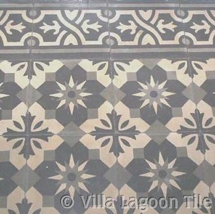 Antique floor tile from France