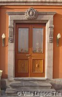 Mexican doorway to tile