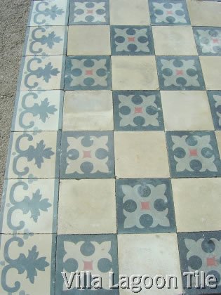 Old French tile flooring
