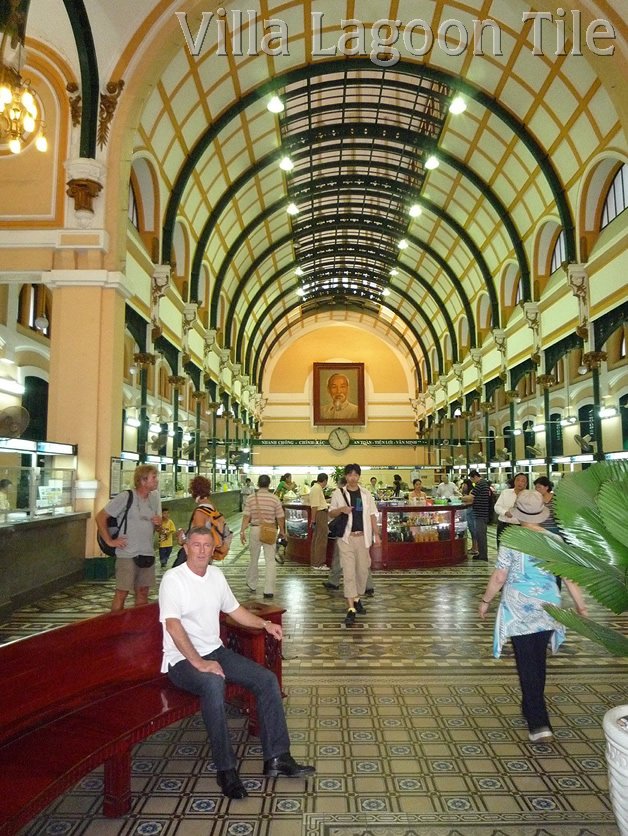 Saigon Post Office Cement Tile Floor