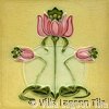 Delicate floral tile