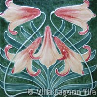 Lily flowered tile
