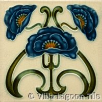 victorian and art nouveau relief tile reproductions