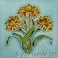 Antique decorative tiles