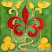 Bright color antique tiles