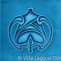Turquoise wall tile