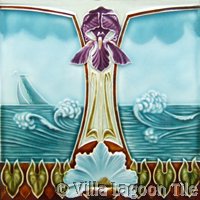 Floral abstract tile designs