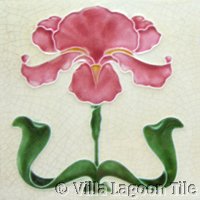Iris flower tiles