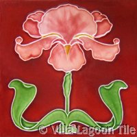 Iris tile in various colors