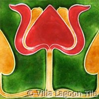 Victorrian tile in bright colors