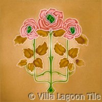 Art tile for backsplashes