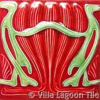 Decorative tile for splashbacks