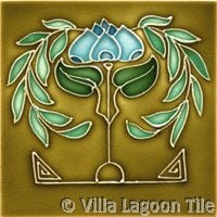 Art Nouveau Tube Tile