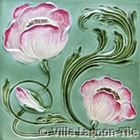 Poppy Flower tiles