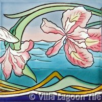 floral decorative tile