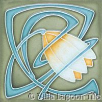 graphic patterned tile