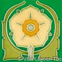 daffodil Flowers on molded art tile