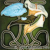 cala liuly art nouveau tile