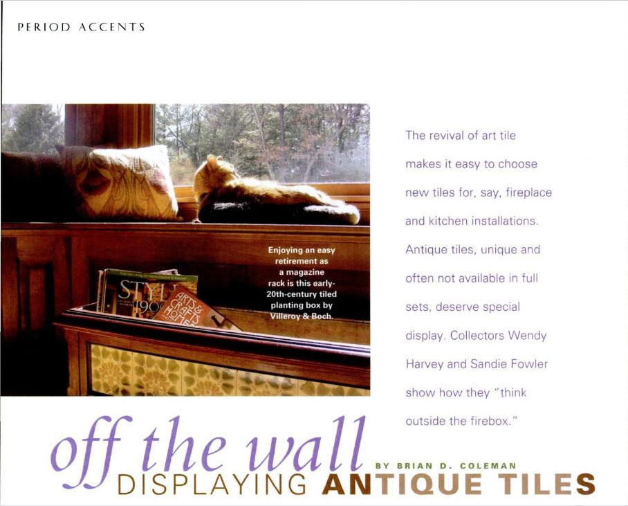 using antique tiles in your home