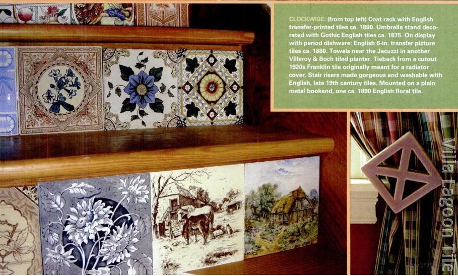 How to display antique tiles