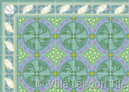 cement tile rug design