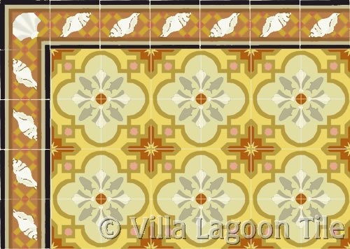 Cuban style cement tile
