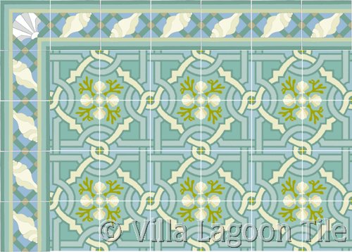 Cuban Tile Rug Design Floor