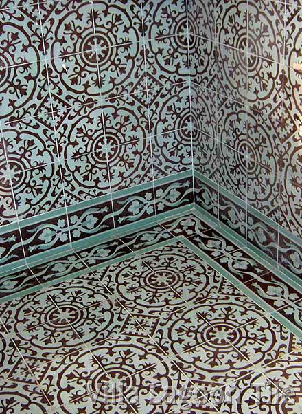 Aguayo cement tile bathroom