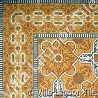 Ornate cement tile designs from Cuba