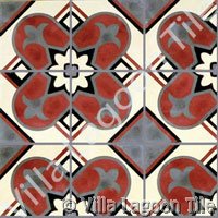 Old fashioned cement tile