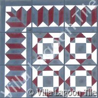 Vintage patterned tile