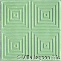 Green relief paver tile