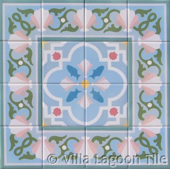 Ceramic tile insert deco